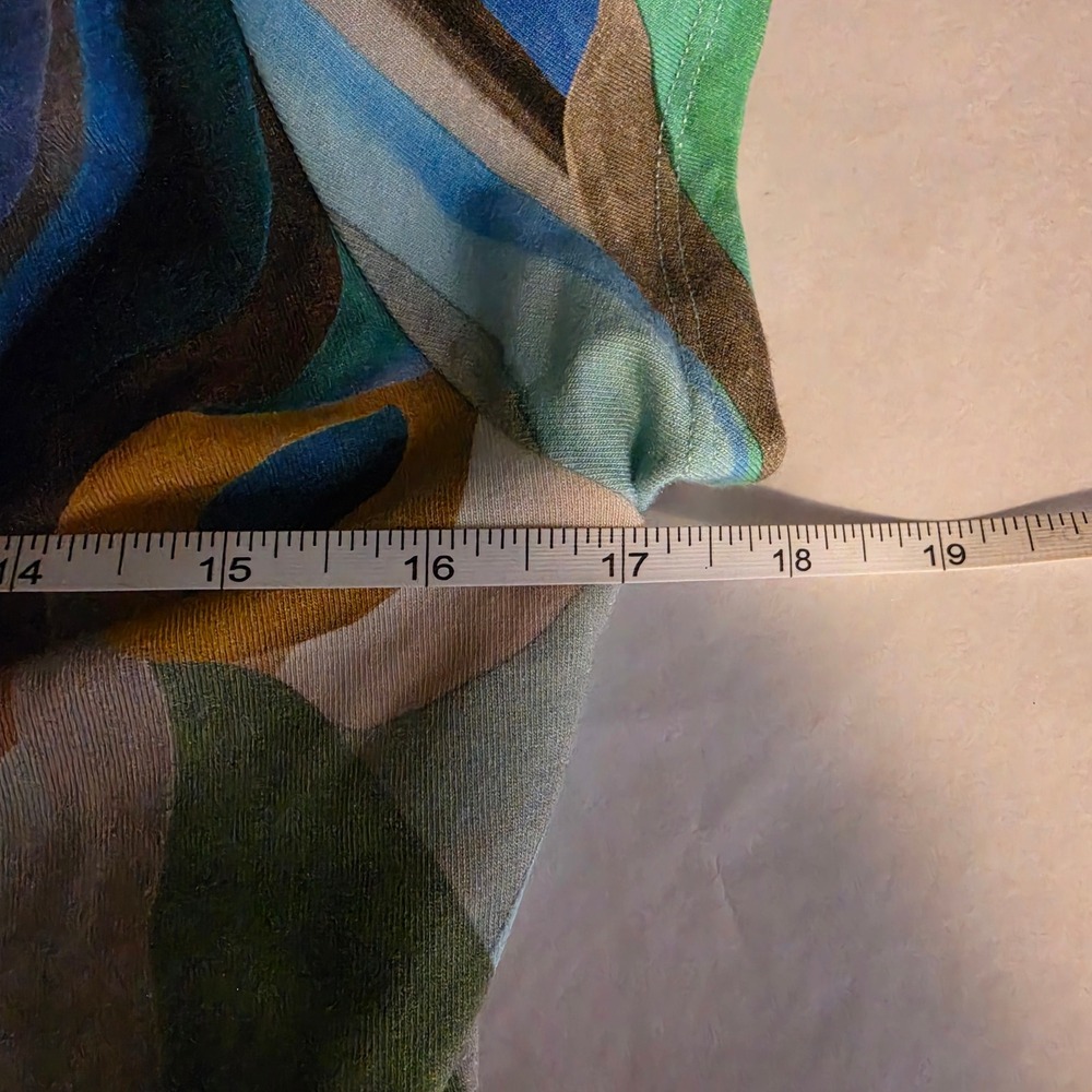 Soft Surroundings Jumpsuit Small Multicolor Abstract Swirl Boho Artsy 2DC76 - Picture 9 of 9
